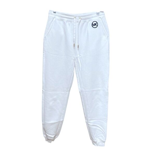 🌟Michael Kors🌟White Sweat Pants with Logo - Picture 1 of 2